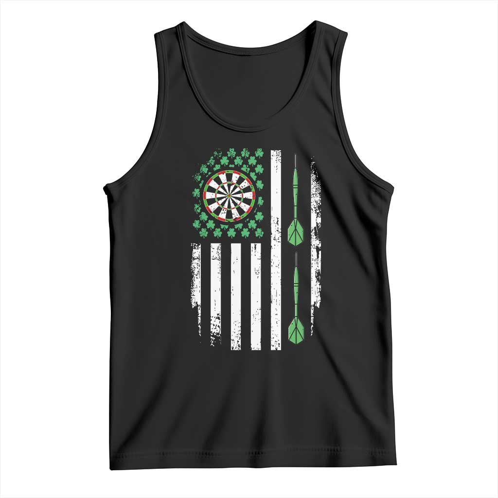 Irish American Darts Shamrock Flag Gift Tank Top