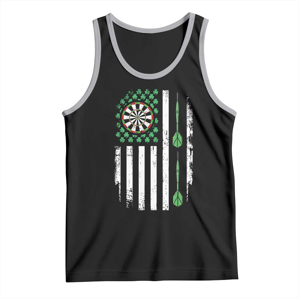 Irish American Darts Shamrock Flag Gift Tank Top