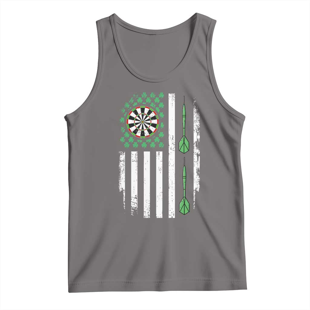 Irish American Darts Shamrock Flag Gift Tank Top