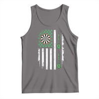 Irish American Darts Shamrock Flag Gift Tank Top