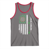 Irish American Darts Shamrock Flag Gift Tank Top