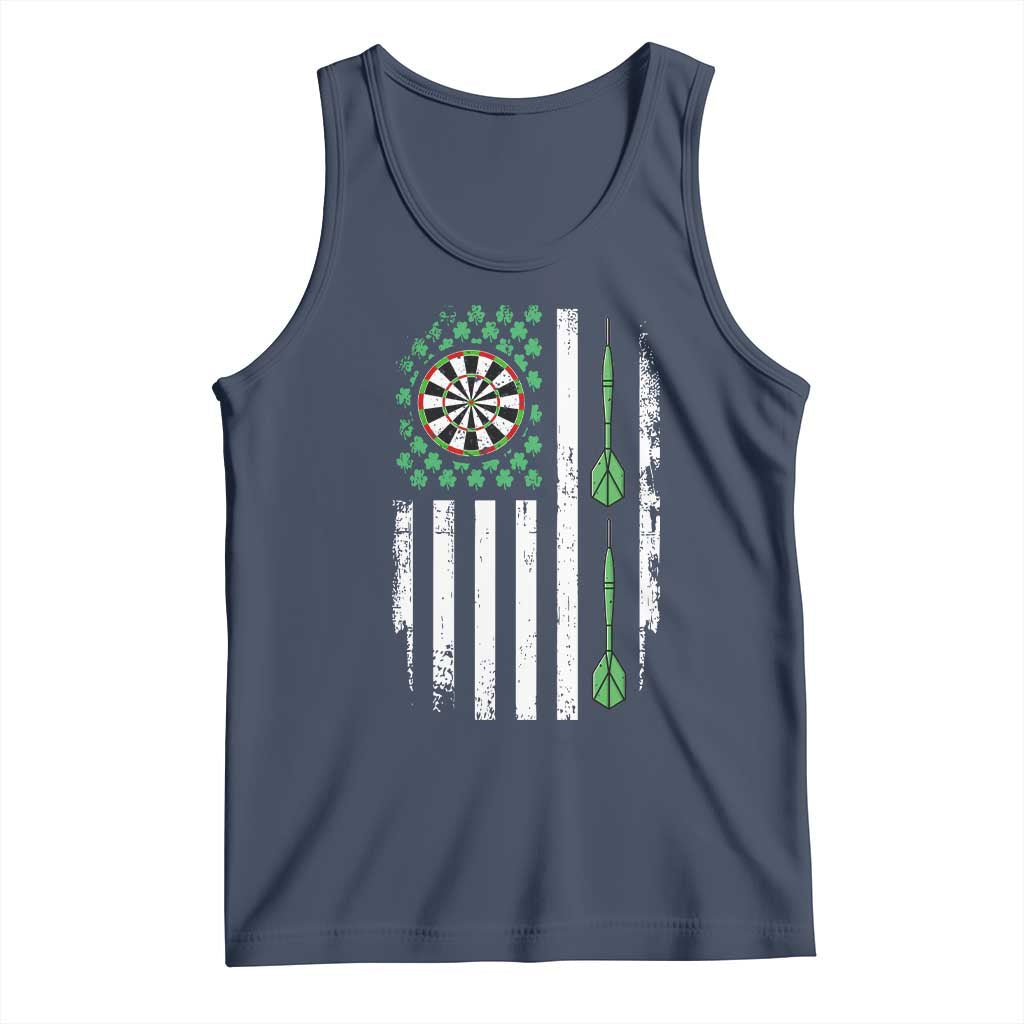 Irish American Darts Shamrock Flag Gift Tank Top