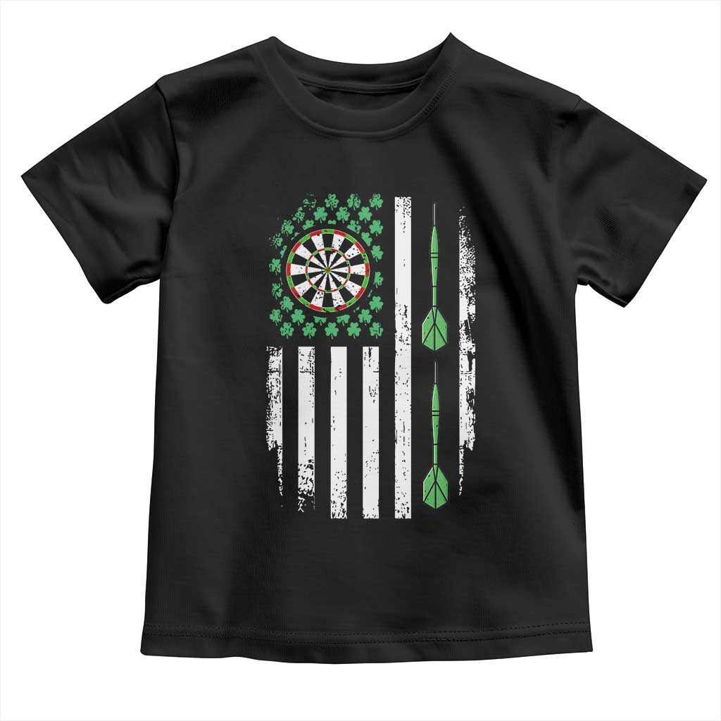 Irish American Darts Shamrock Flag Gift Toddler T Shirt
