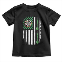 Irish American Darts Shamrock Flag Gift Toddler T Shirt