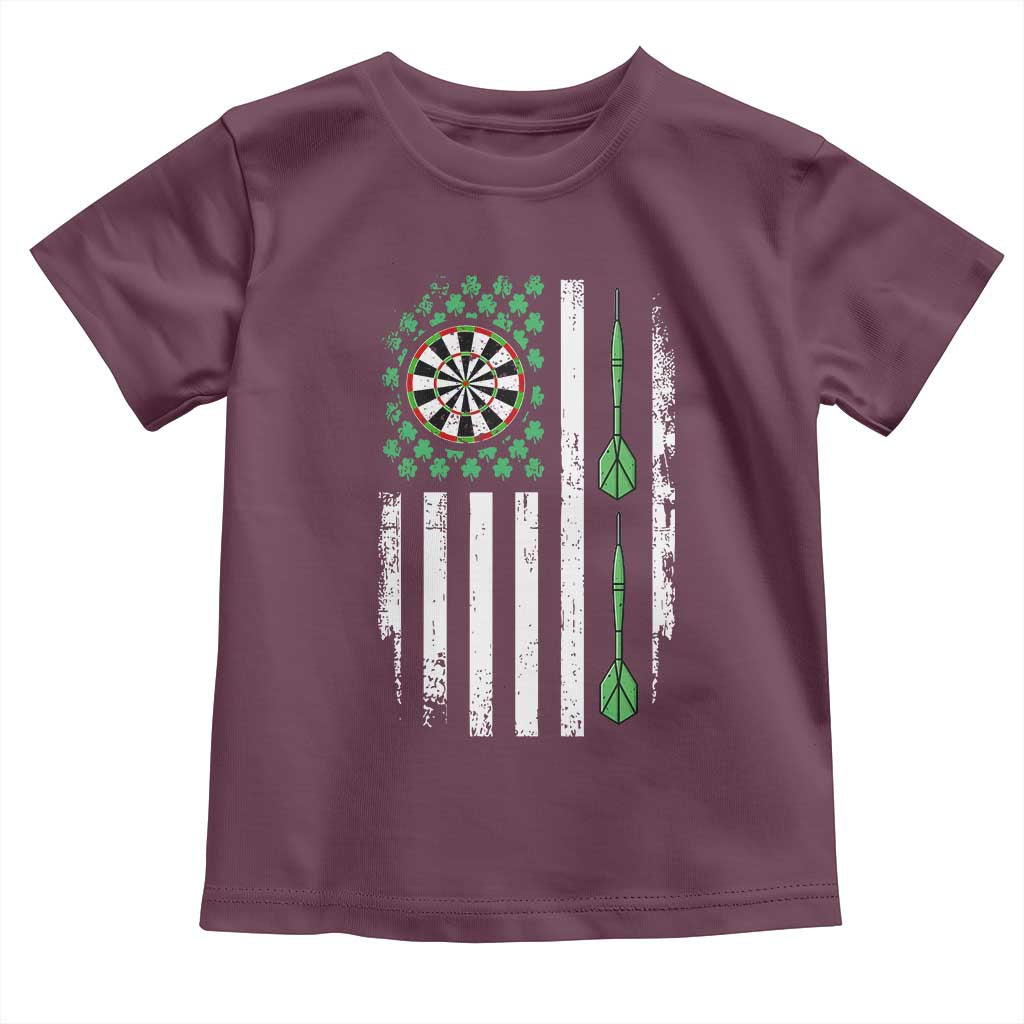 Irish American Darts Shamrock Flag Gift Toddler T Shirt