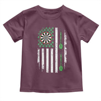 Irish American Darts Shamrock Flag Gift Toddler T Shirt