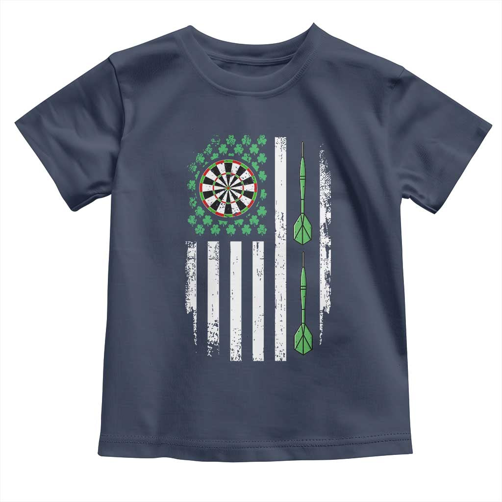 Irish American Darts Shamrock Flag Gift Toddler T Shirt