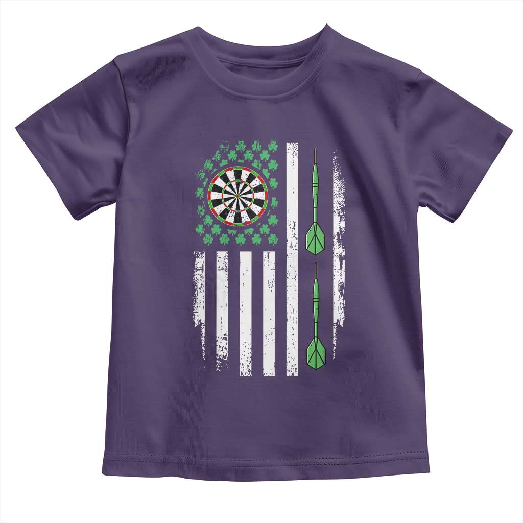 Irish American Darts Shamrock Flag Gift Toddler T Shirt