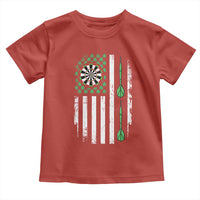 Irish American Darts Shamrock Flag Gift Toddler T Shirt