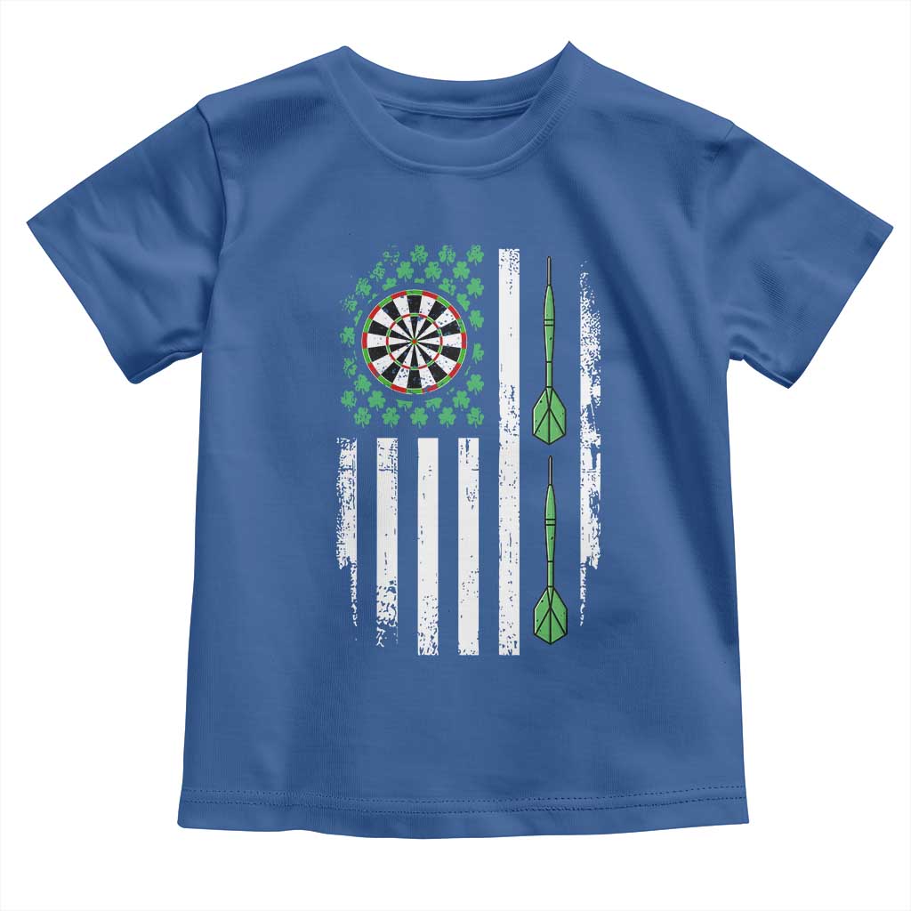 Irish American Darts Shamrock Flag Gift Toddler T Shirt