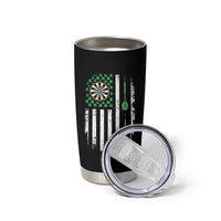 Irish American Darts Shamrock Flag Gift Tumbler Cup