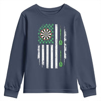 Irish American Darts Shamrock Flag Gift Youth Sweatshirt