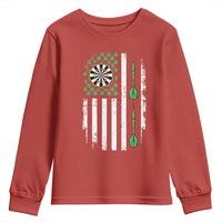 Irish American Darts Shamrock Flag Gift Youth Sweatshirt