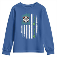 Irish American Darts Shamrock Flag Gift Youth Sweatshirt