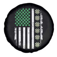 Vintage Shamrock Lucky Darts Spare Tire Cover St Patricks Day Gift