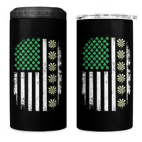 Vintage Shamrock Lucky Darts 4 in 1 Can Cooler Tumbler St Patricks Day Gift