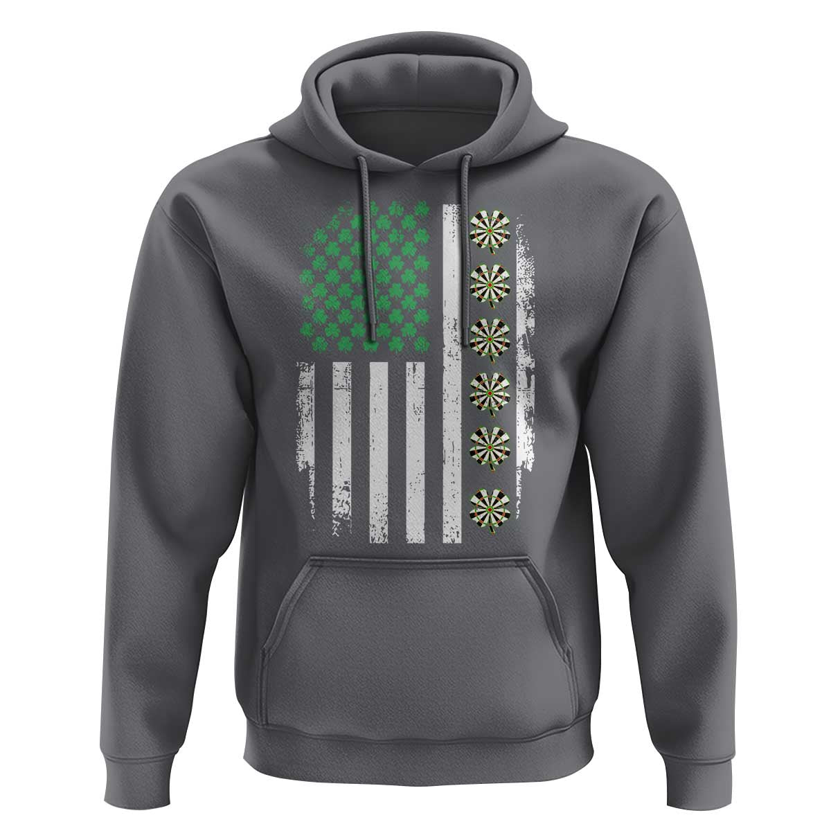 Vintage Shamrock Lucky Darts Hoodie St Patricks Day Gift