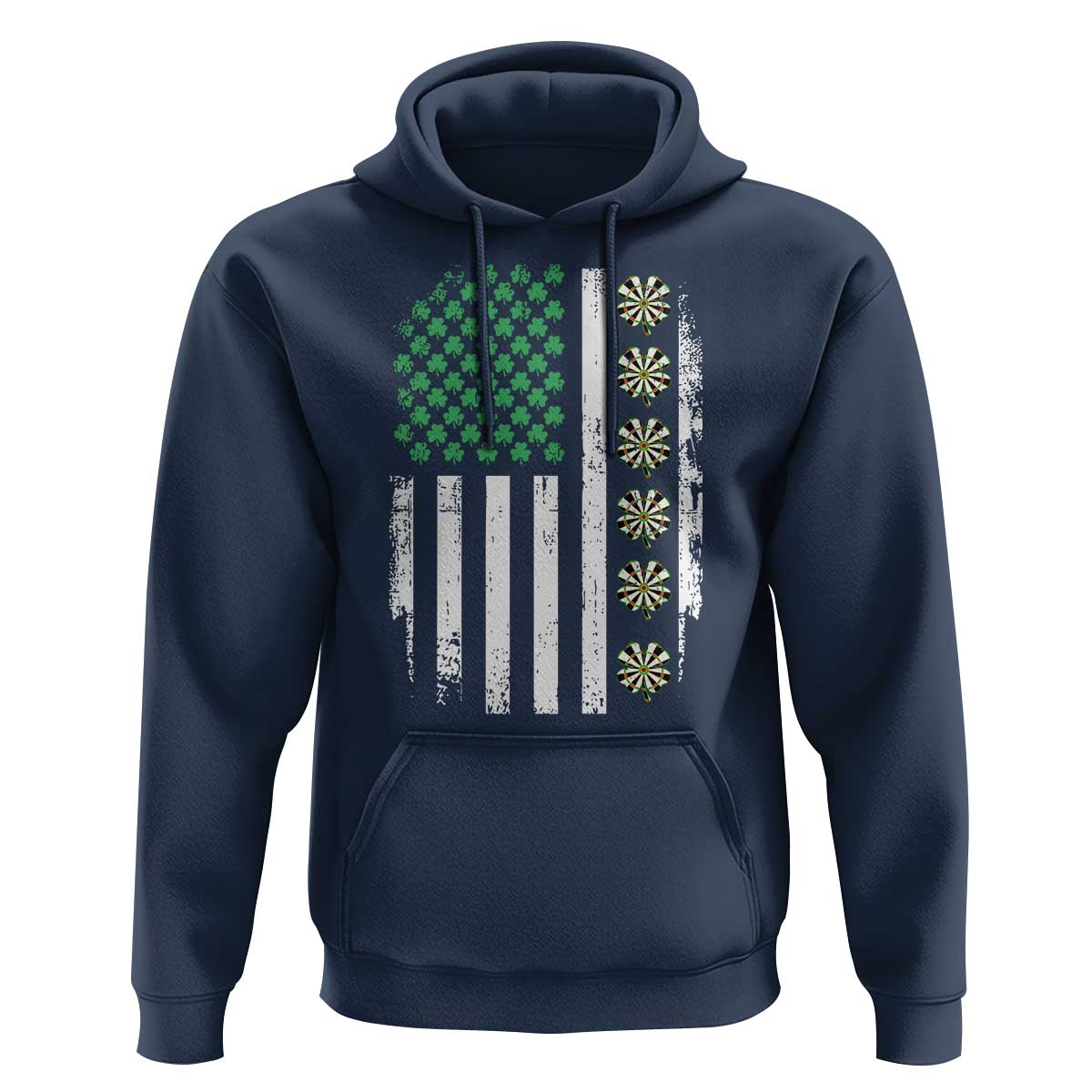 Vintage Shamrock Lucky Darts Hoodie St Patricks Day Gift