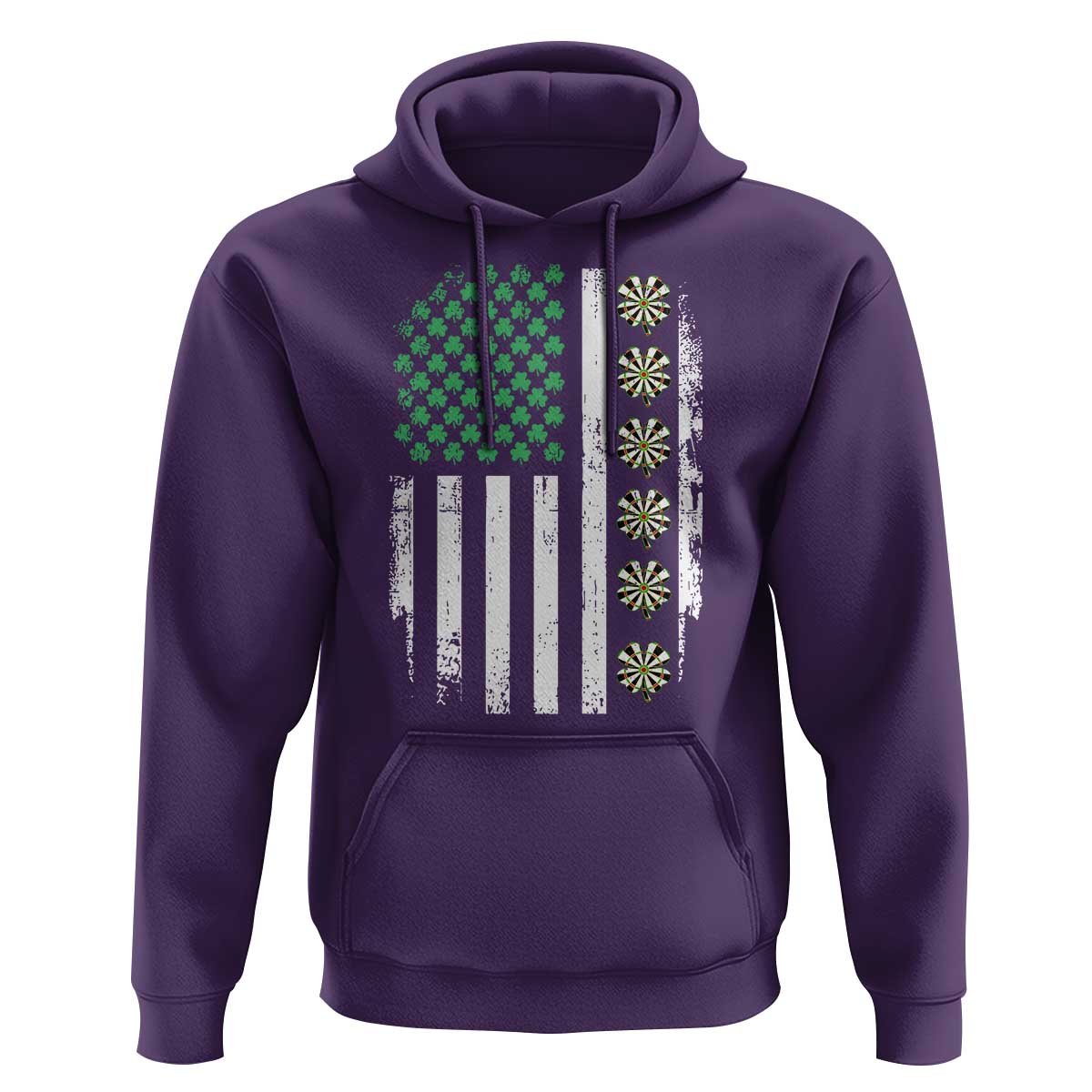 Vintage Shamrock Lucky Darts Hoodie St Patricks Day Gift