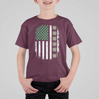 Vintage Shamrock Lucky Darts T Shirt For Kid St Patricks Day Gift