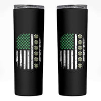 Vintage Shamrock Lucky Darts Skinny Tumbler St Patricks Day Gift