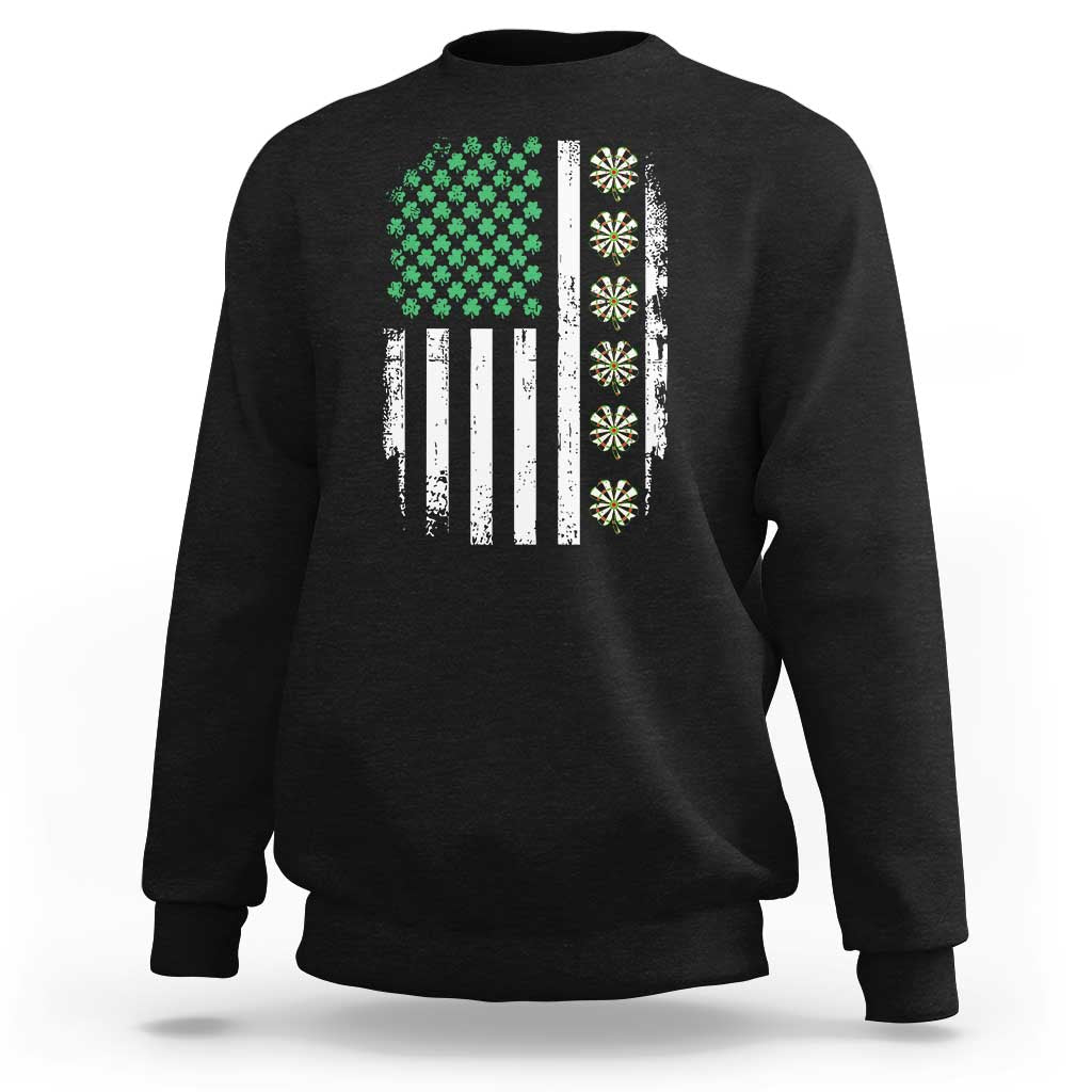 Vintage Shamrock Lucky Darts Sweatshirt St Patricks Day Gift