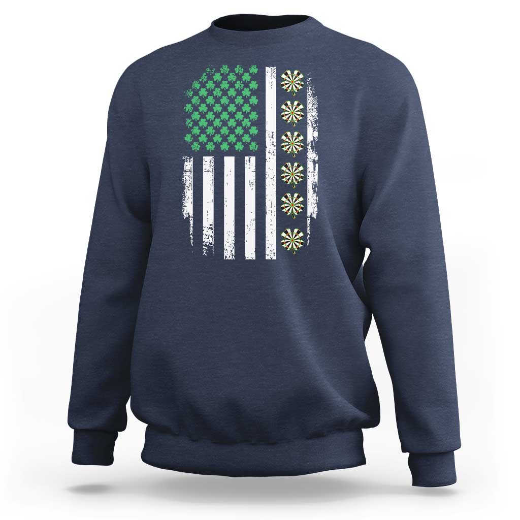 Vintage Shamrock Lucky Darts Sweatshirt St Patricks Day Gift