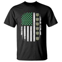 Vintage Shamrock Lucky Darts T Shirt St Patricks Day Gift