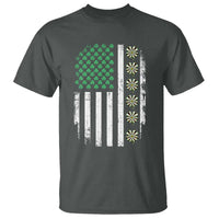 Vintage Shamrock Lucky Darts T Shirt St Patricks Day Gift