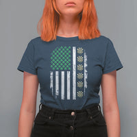 Vintage Shamrock Lucky Darts T Shirt For Women St Patricks Day Gift