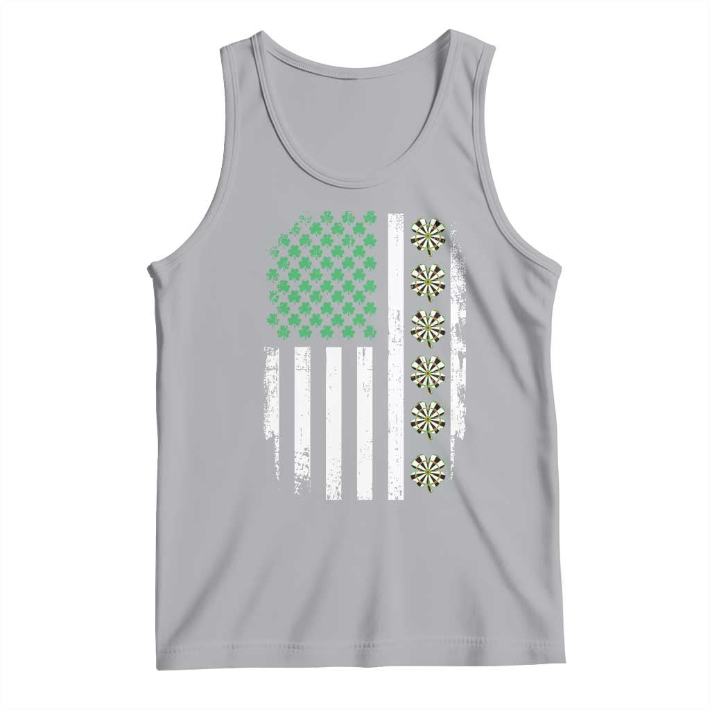 Vintage Shamrock Lucky Darts Tank Top St Patricks Day Gift