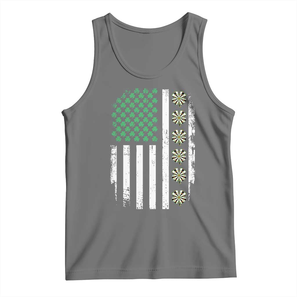 Vintage Shamrock Lucky Darts Tank Top St Patricks Day Gift
