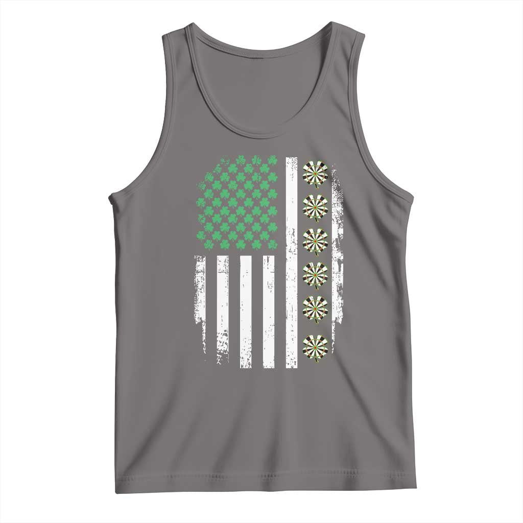 Vintage Shamrock Lucky Darts Tank Top St Patricks Day Gift