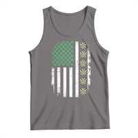 Vintage Shamrock Lucky Darts Tank Top St Patricks Day Gift