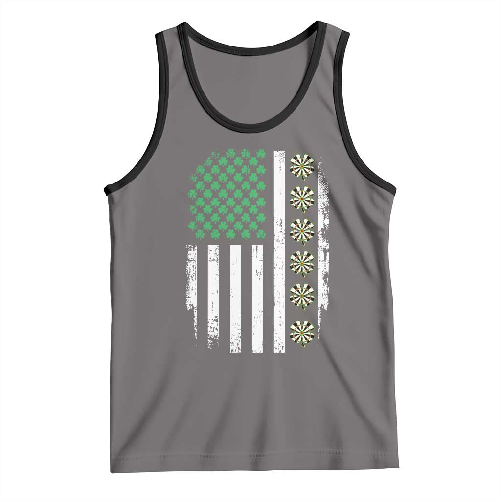 Vintage Shamrock Lucky Darts Tank Top St Patricks Day Gift