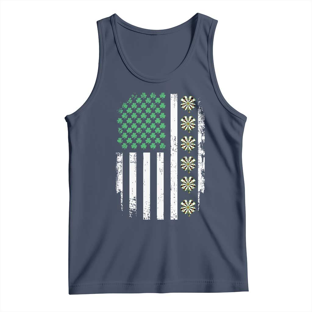 Vintage Shamrock Lucky Darts Tank Top St Patricks Day Gift