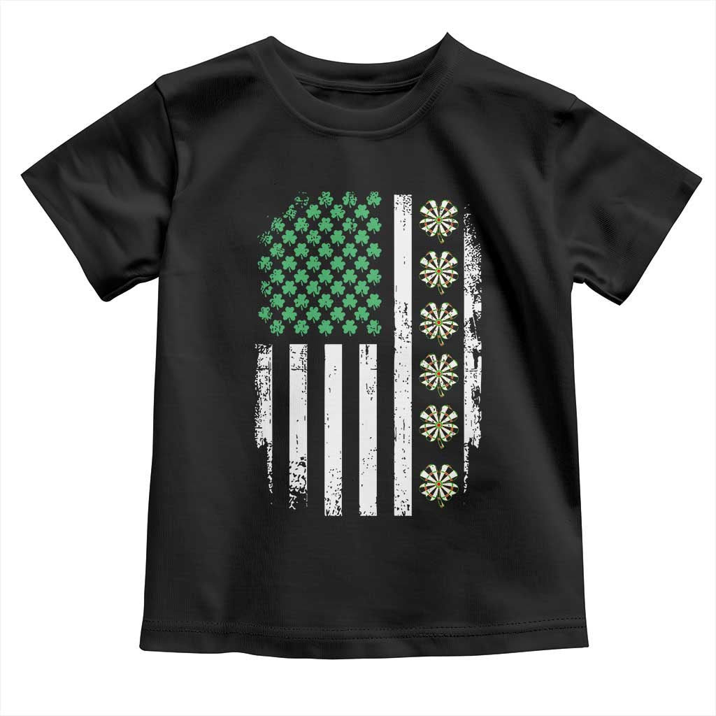 Vintage Shamrock Lucky Darts Toddler T Shirt St Patricks Day Gift