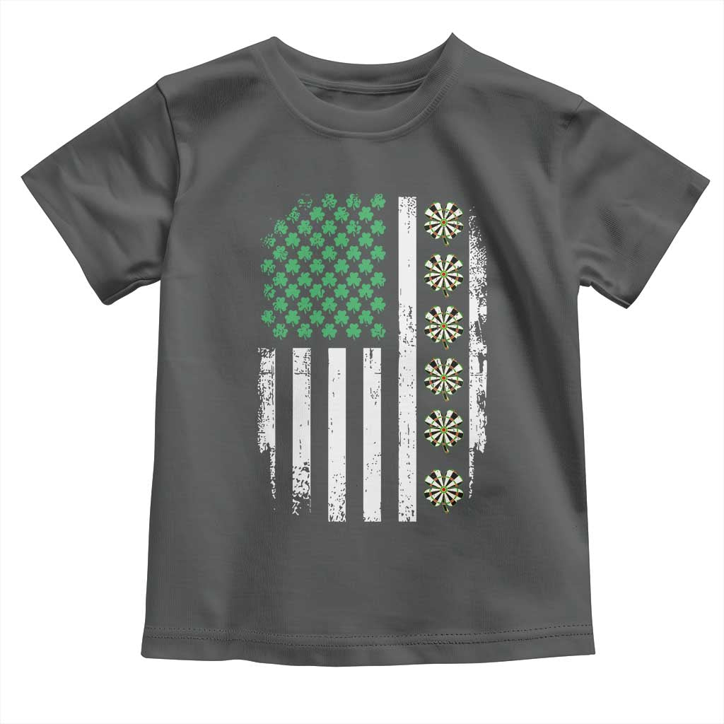 Vintage Shamrock Lucky Darts Toddler T Shirt St Patricks Day Gift