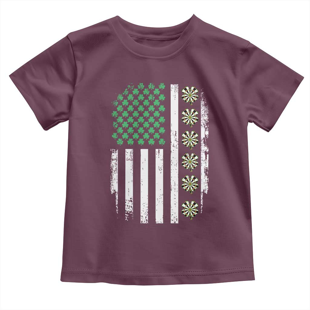 Vintage Shamrock Lucky Darts Toddler T Shirt St Patricks Day Gift