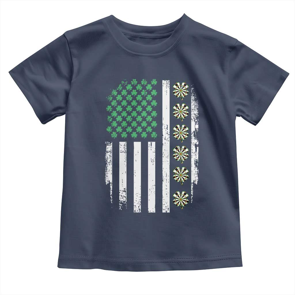 Vintage Shamrock Lucky Darts Toddler T Shirt St Patricks Day Gift