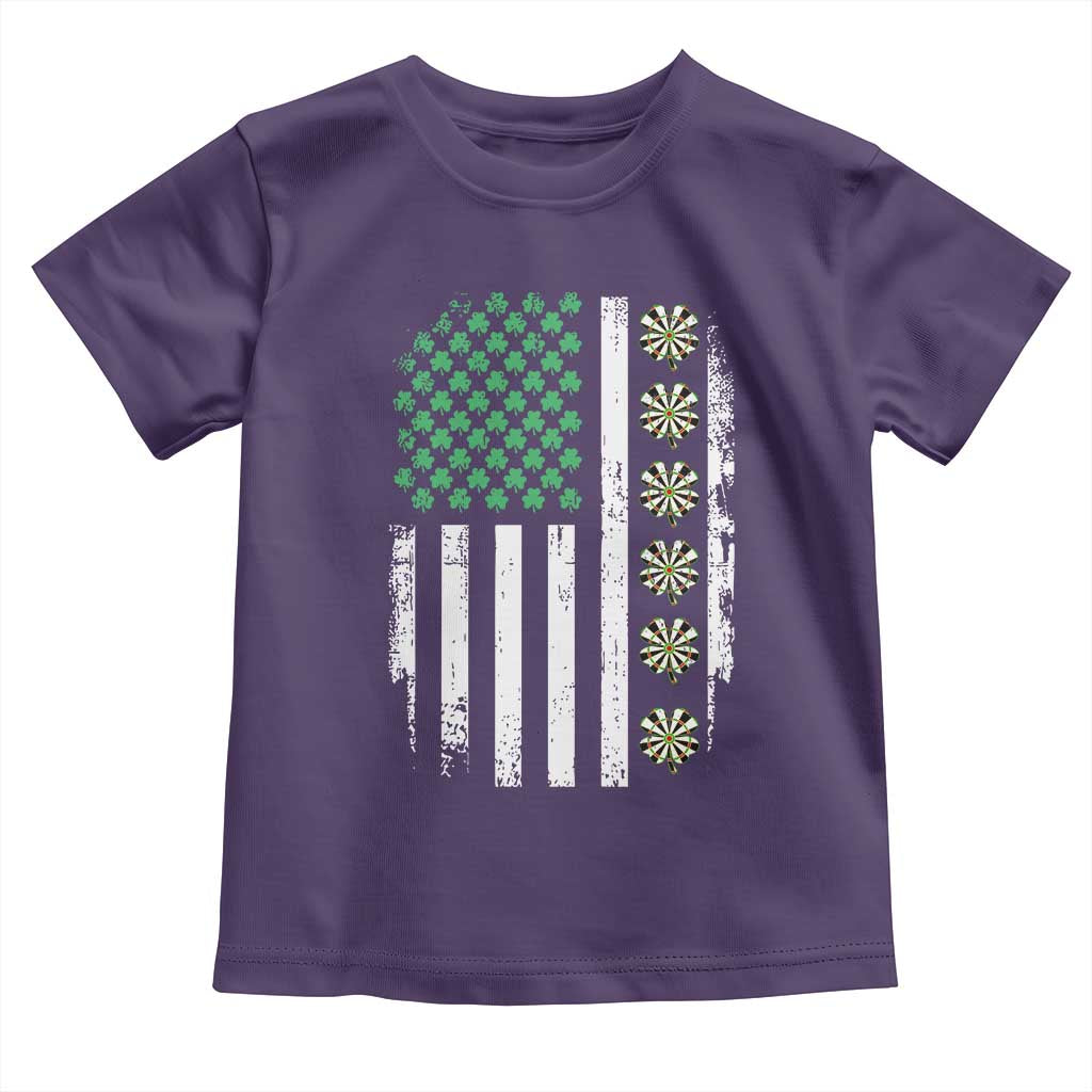 Vintage Shamrock Lucky Darts Toddler T Shirt St Patricks Day Gift