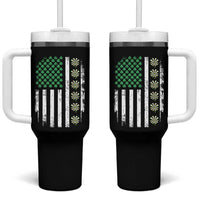 Vintage Shamrock Lucky Darts Tumbler With Handle St Patricks Day Gift