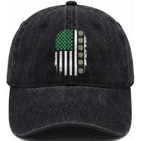 Vintage Shamrock Lucky Darts Washed Cotton Baseball Cap St Patricks Day Gift