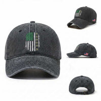 Vintage Shamrock Lucky Darts Washed Cotton Baseball Cap St Patricks Day Gift