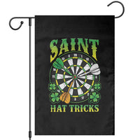 Funny Darts St Patricks Day Gift Garden Flag Saint Hat Tricks