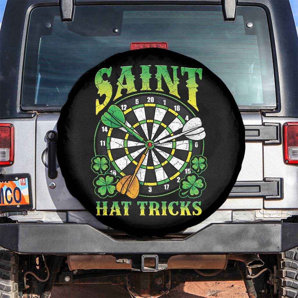 Funny Darts St Patricks Day Gift Spare Tire Cover Saint Hat Tricks