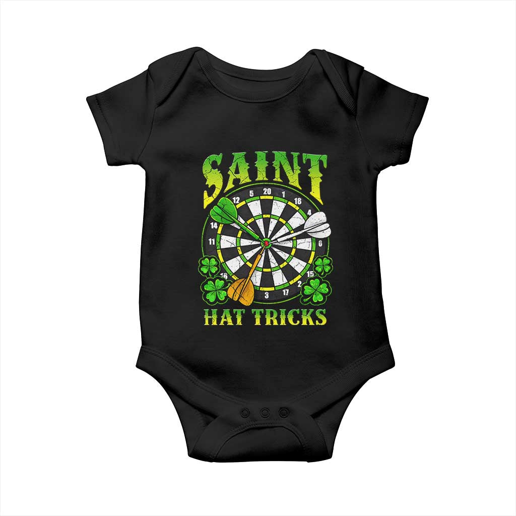 Funny Darts St Patricks Day Gift Baby Onesie Saint Hat Tricks