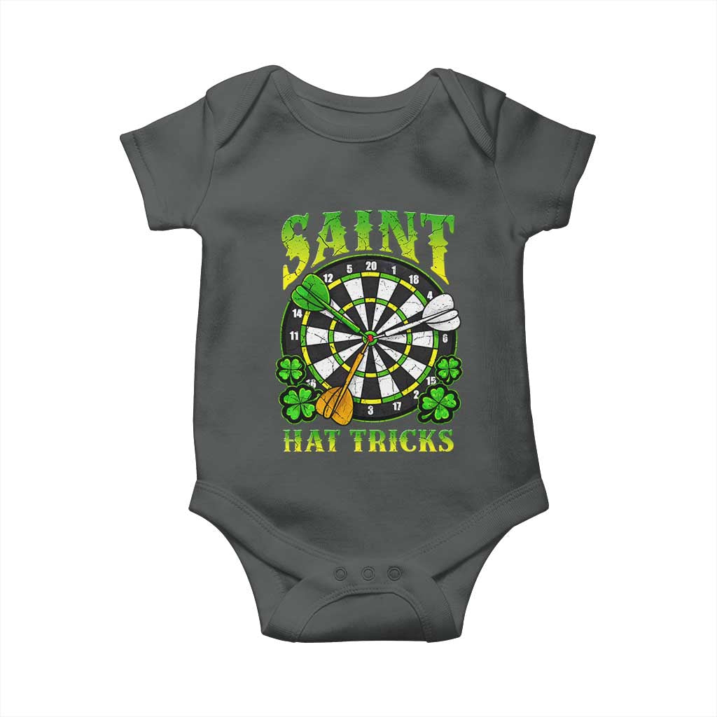 Funny Darts St Patricks Day Gift Baby Onesie Saint Hat Tricks