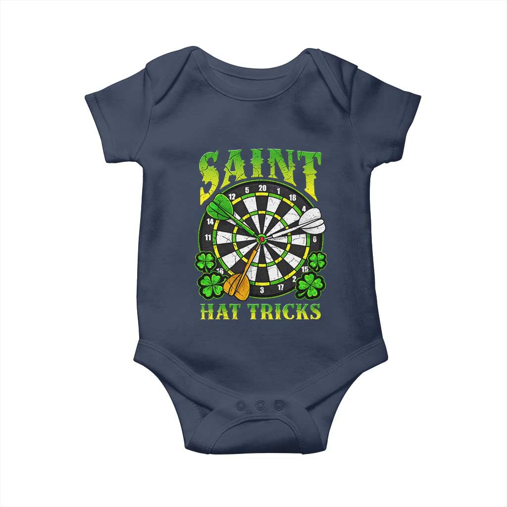 Funny Darts St Patricks Day Gift Baby Onesie Saint Hat Tricks