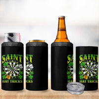 Funny Darts St Patricks Day Gift 4 in 1 Can Cooler Tumbler Saint Hat Tricks